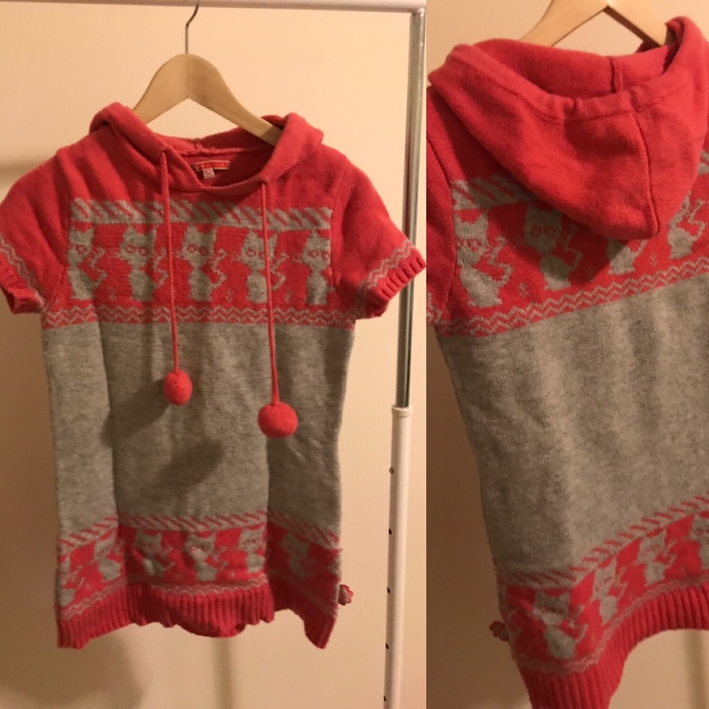 Watermelon red kitten sweater